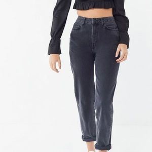 Black BDG High Waisted Mom Jeans